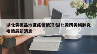 湖北黄梅县地区疫情情况/湖北黄冈黄梅肺炎疫情最新消息